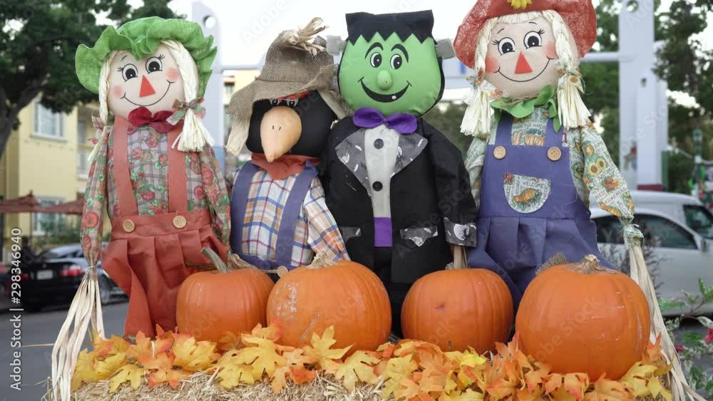 Pumpkin patch puppet decoration 4k Pumpkin patch puppet decoration 4k