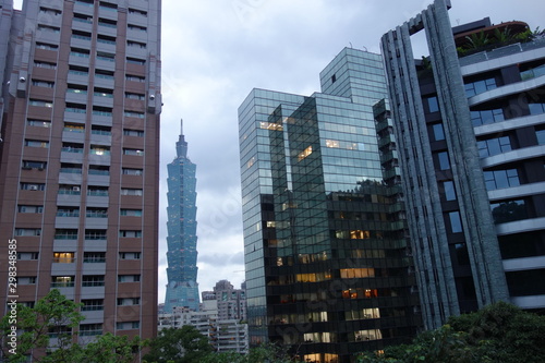 High rise buildings of taipei city with taipei 101 in the backround © X.J.frames