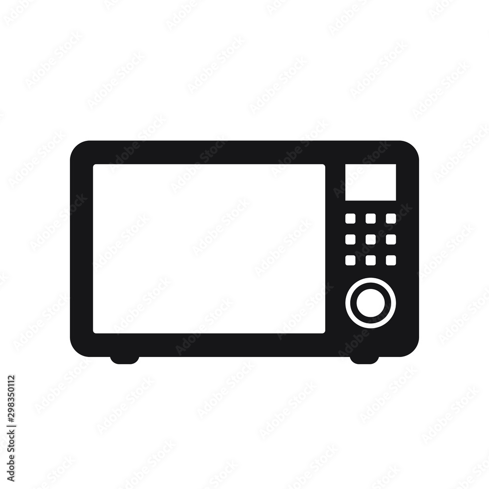 Microwave oven icon isolated on white background. Home appliances icon. Vector Illustration. Microwave oven icon isolated on white background. Home appliances icon. Vector Illustration.