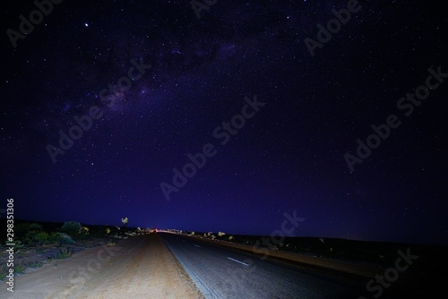 View of stars in the Milky Way on a dark sky above Western Australia