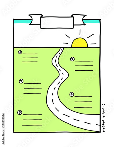 SketchNote Templates Doodles handsketched for your Buisiness Presentation
