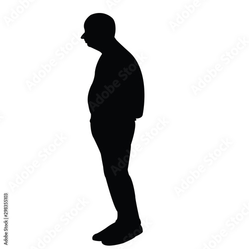 a man body silhouette vector