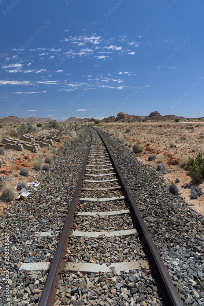 Desert Railway Train Track