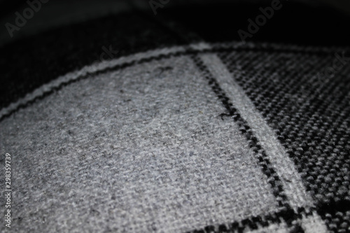 Background of dark gray blanket