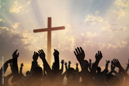  Christmas concept worship and praise God 3D render