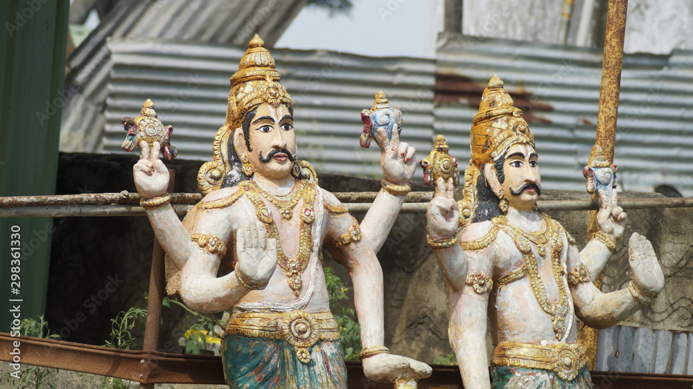 Obraz premium statue in Karnataka temple