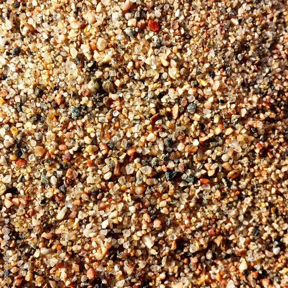 Close up of natural sand surface at the beach after low tide