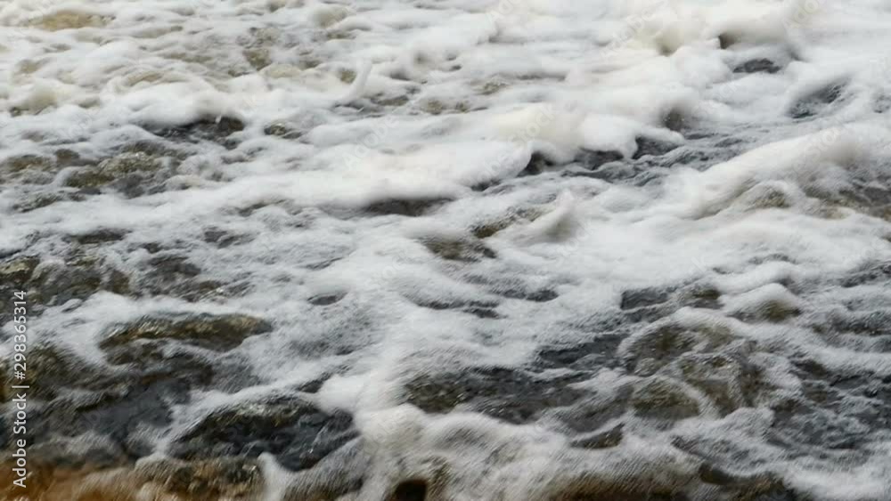 raging stream, white water, Slow motion background raging stream, white water, Slow motion background