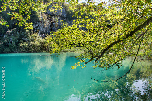 Fototapeta Naklejka Na Ścianę i Meble -  Park Narodowy jeziora Plitwickie, Chorwacja, UNESCO 