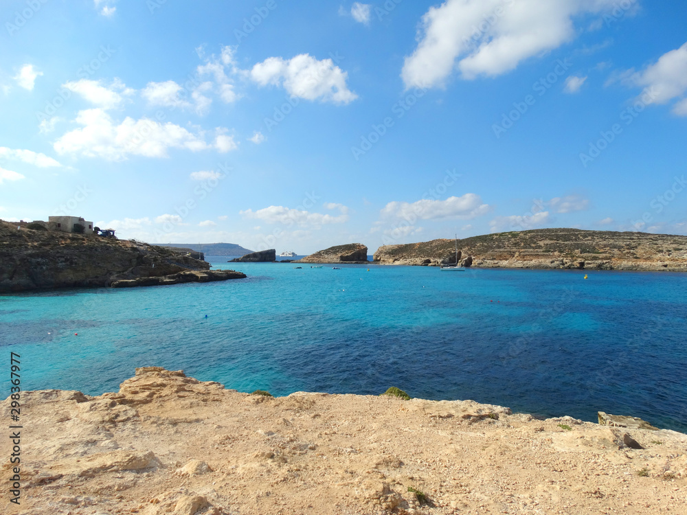 Blue Lagoon in Comino Island Malta Blue Lagoon in Comino Island Malta