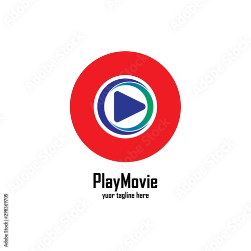 Free Download colorful play media logo design template. triangle play icon symbol design - GFXLoad