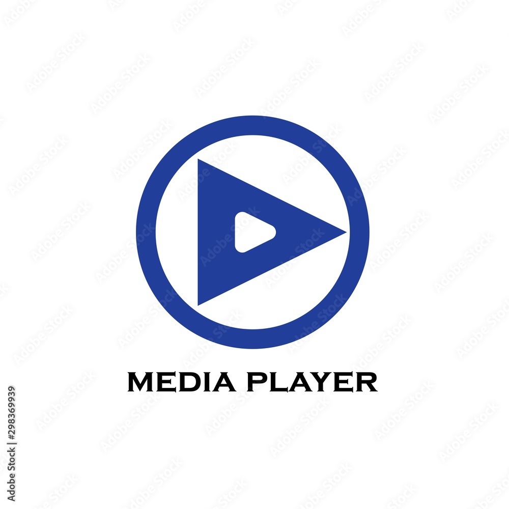 colorful play media logo design template. triangle play icon symbol design colorful play media logo design template. triangle play icon symbol design