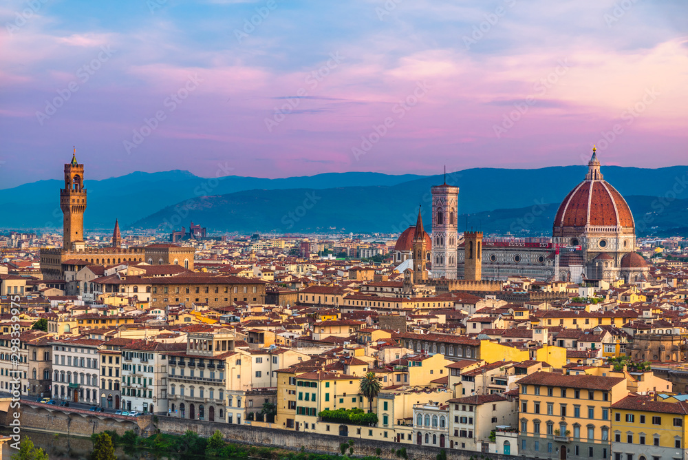 Sunrise view of Florence, Italy
