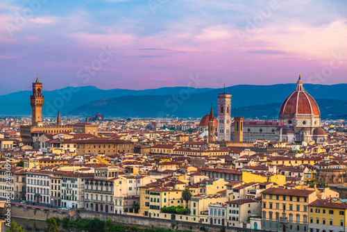 Sunrise view of Florence  Italy