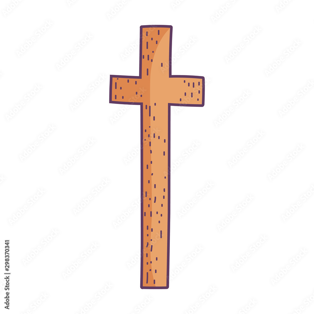cross religion sacred symbol icon white background