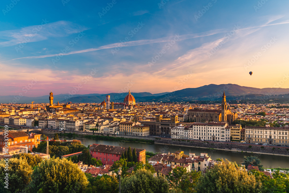 Sunrise panorama of Florence, Italy