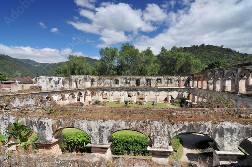 Guatemala, Antigua, church and convent of capuchinas. photo