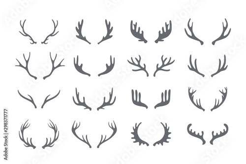 Canvas Antler big set of vector icons
