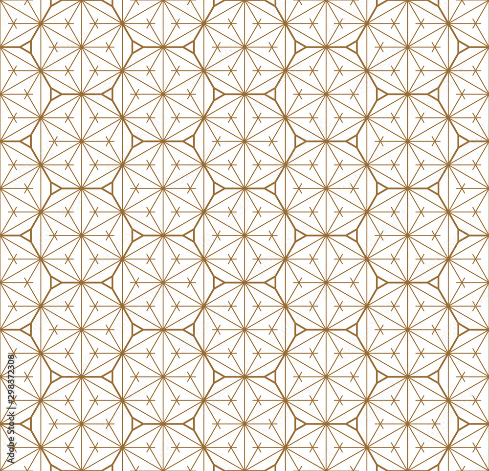 Seamless geometric pattern based on japanese ornament kumiko . Seamless geometric pattern based on japanese ornament kumiko .
