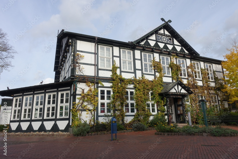 historische Apotheke in einem Fachwerkhaus