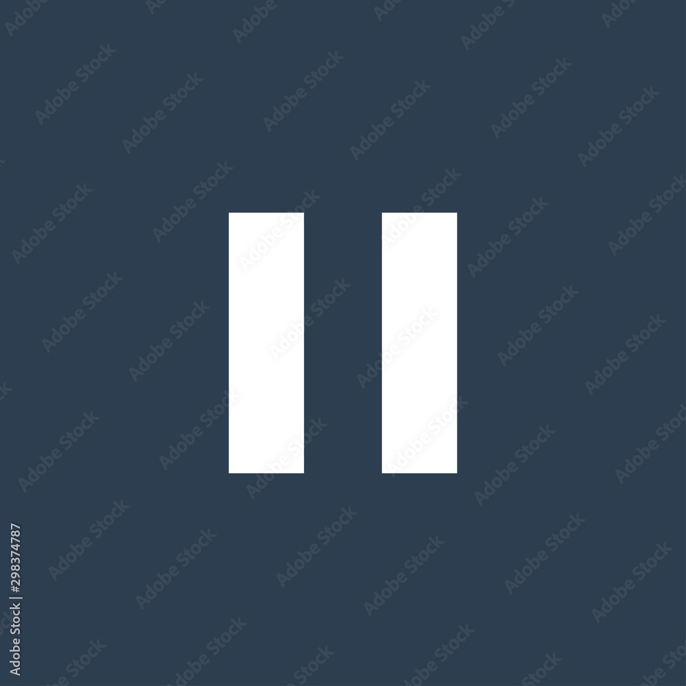 Pause icon for web and mobile Pause icon for web and mobile