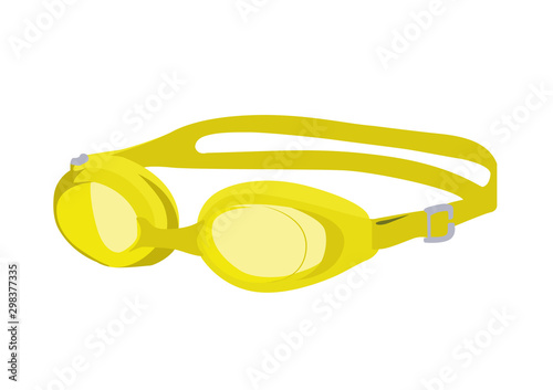 Swimming glasses realistic vector illustration isolated