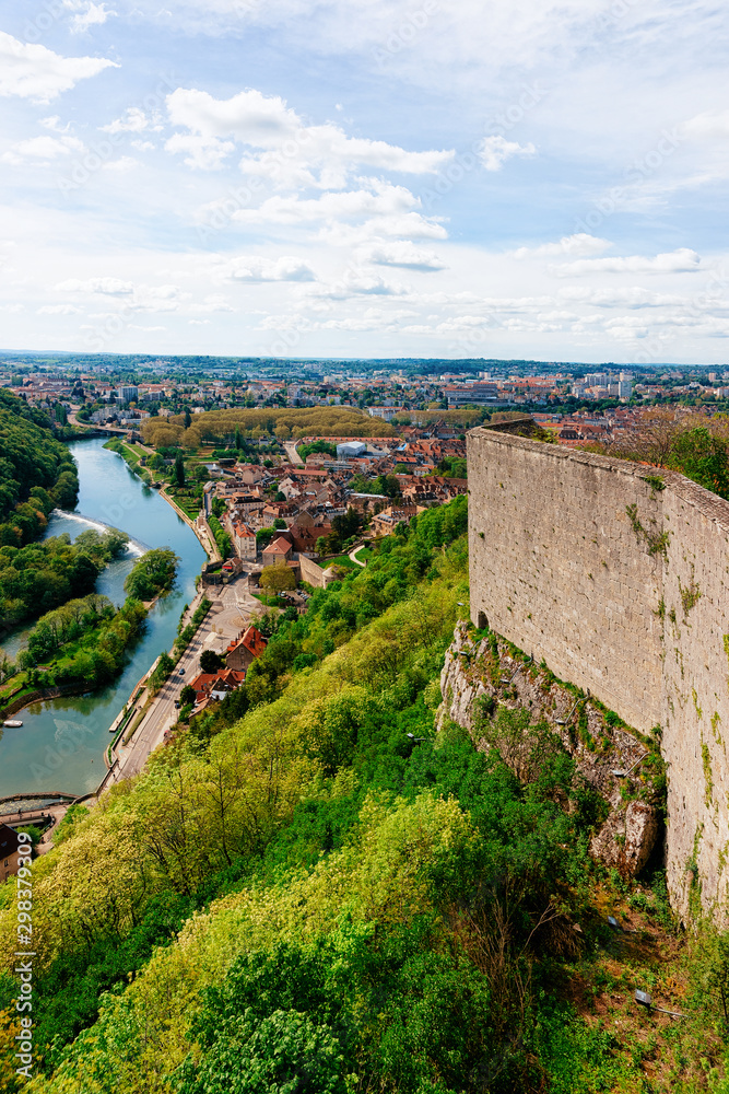 Citadel of Besancon and River Doubs in Bourgogne