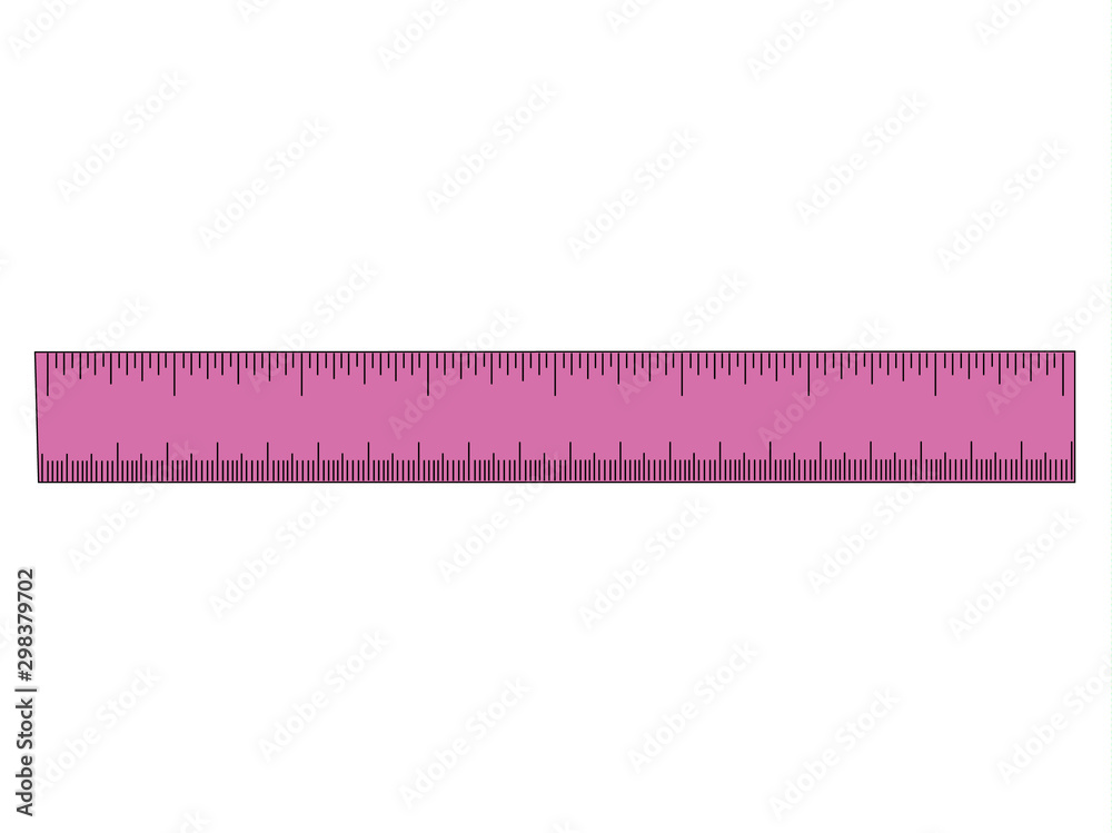 Ruler purpure realistic vector illustration isolated Ruler purpure realistic vector illustration isolated