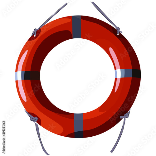 salvavidas realistic vector illustration isolated