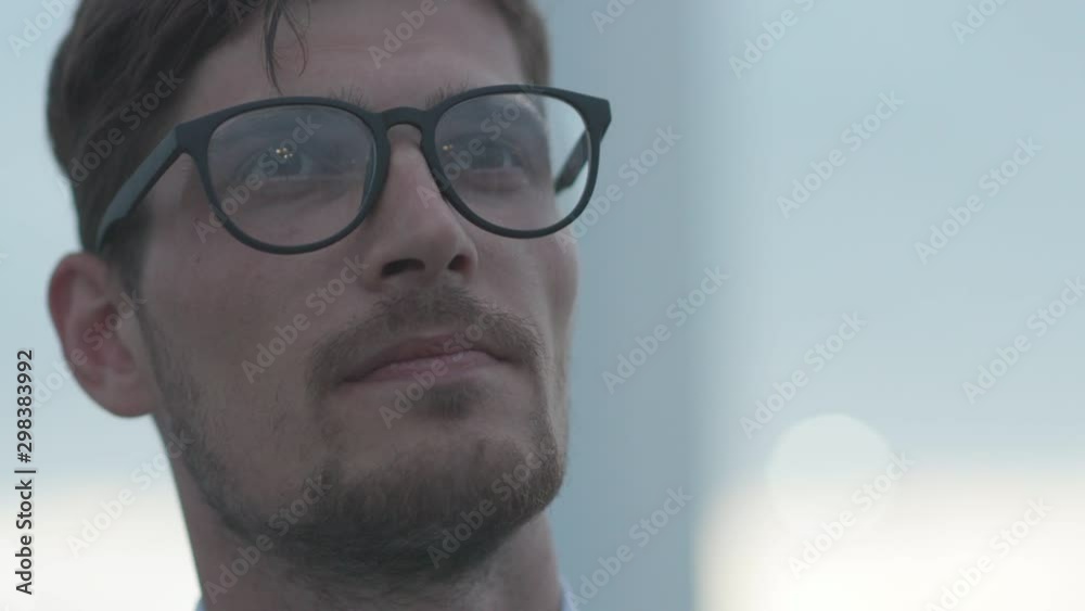 man with glasses