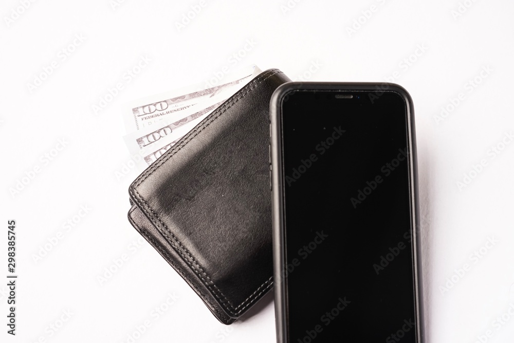 E-wallet concept: mobile phone showing payment using e-wallets for cashless transactions E-wallet concept: mobile phone showing payment using e-wallets for cashless transactions