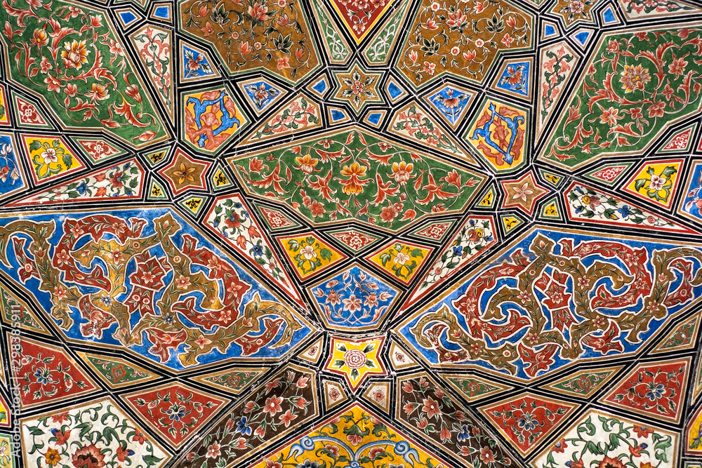 Geometric interior of the historic mosque