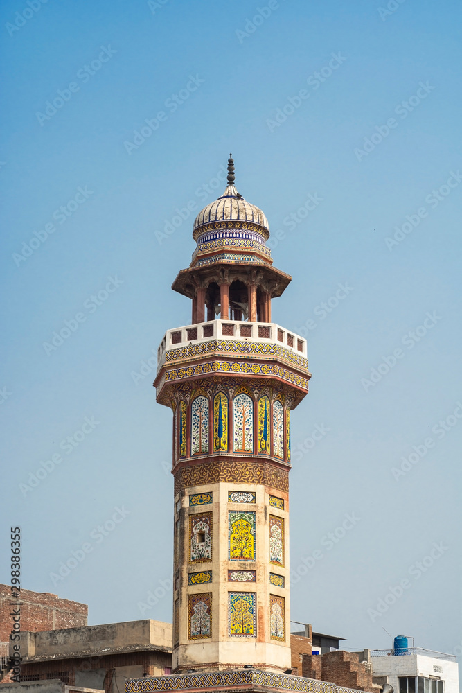 Minaret of the mosque built in 16th century 
