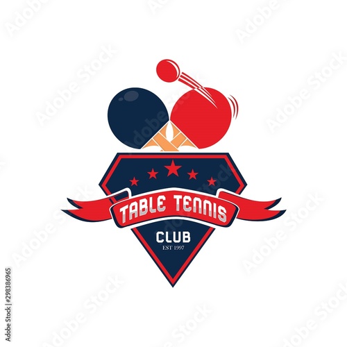 Table Tennis Logo Template