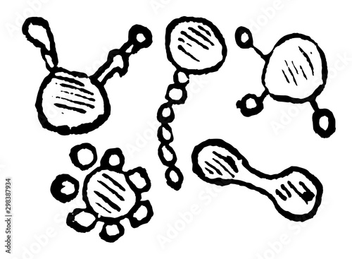 Effect of Heat on Red Blood Cells, vintage illustration photo