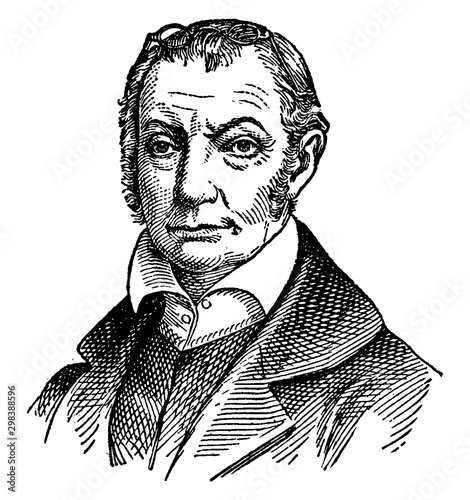 Aaron Burr, vintage illustration