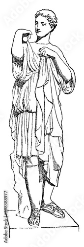 Artemis vintage illustration.