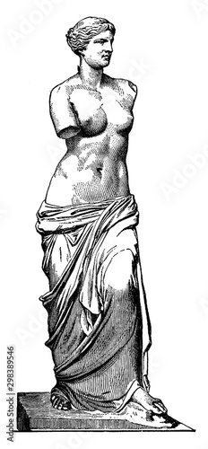 Aphrodite vintage illustration.