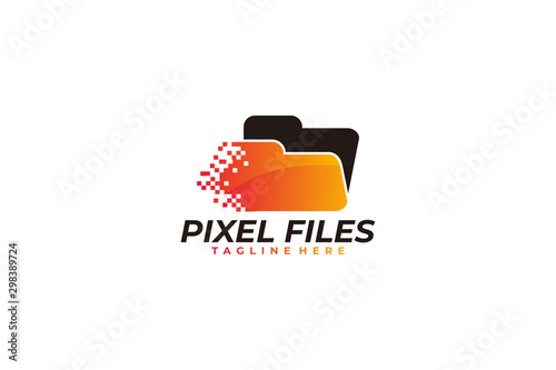 pixel logo icon vector isolated
