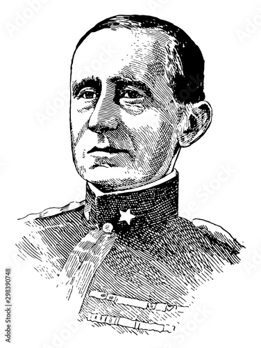 Guglielmo Marconi, vintage illustration photo