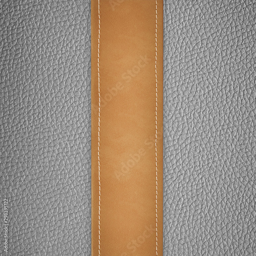 stitched leather frame brown colour texture background