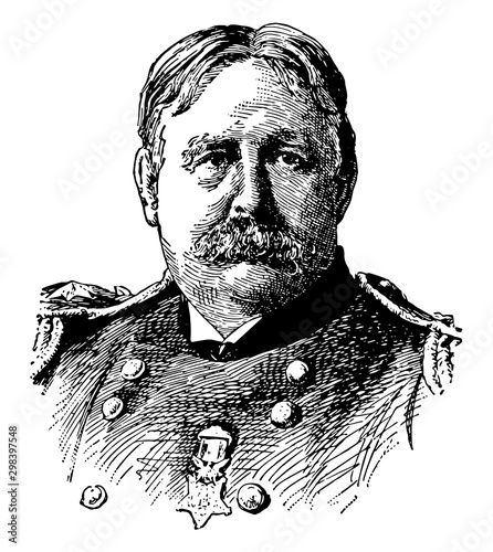 William Rufus Shafter, vintage illustration