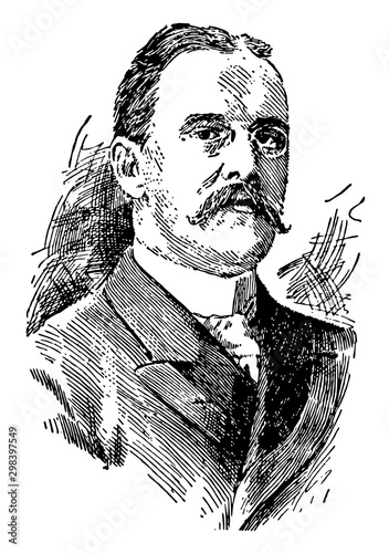 Benjamin Ide Wheeler, vintage illustration