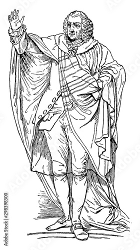 Earl of Chatham, vintage illustration