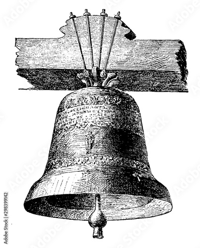 Alexander Graham Bell, vintage illustration