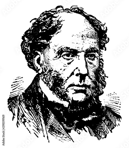 Sir Archibald Alison, vintage illustration