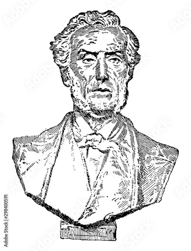 The Earl of Shaftesbury, vintage illustration