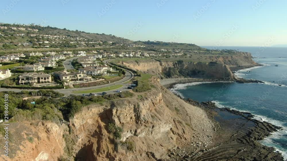 Aerial Shot of California Coastline Palos Verdes Tide Pool Aerial Shot of California Coastline Palos Verdes Tide Pool