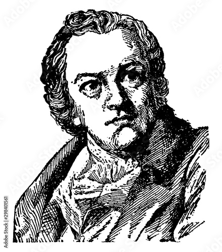 William Blake, vintage illustration