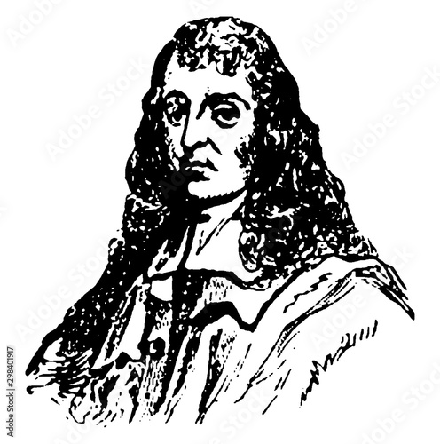 George Calvert (Lord Baltimore), vintage illustration